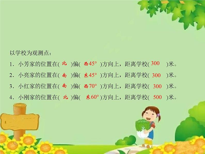 4 第3课时 根据方向和距离确定物体位置第3页
