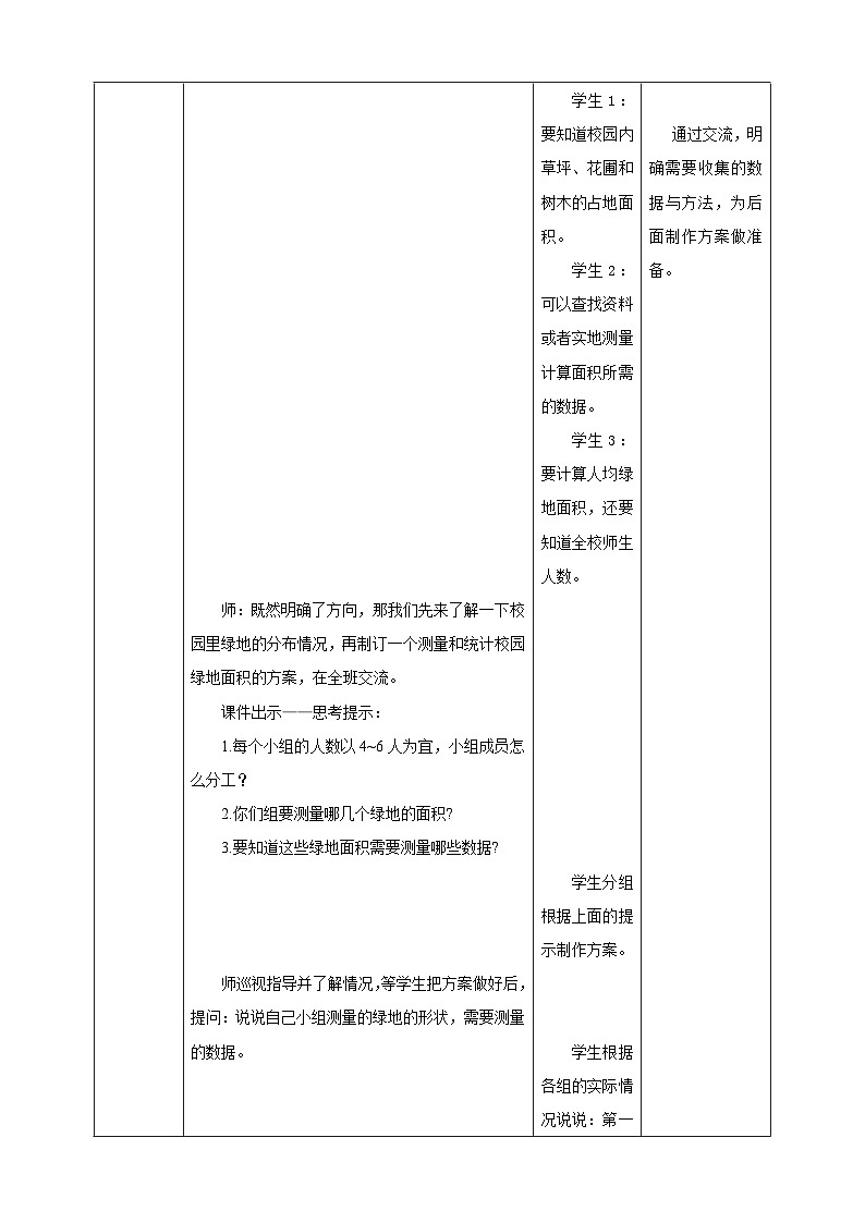 《2.8 校园绿地面积》教学设计第3页