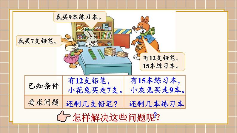 北师大版(2024)数学一年级下册 第3单元 第1课时 买文具 PPT课件第4页