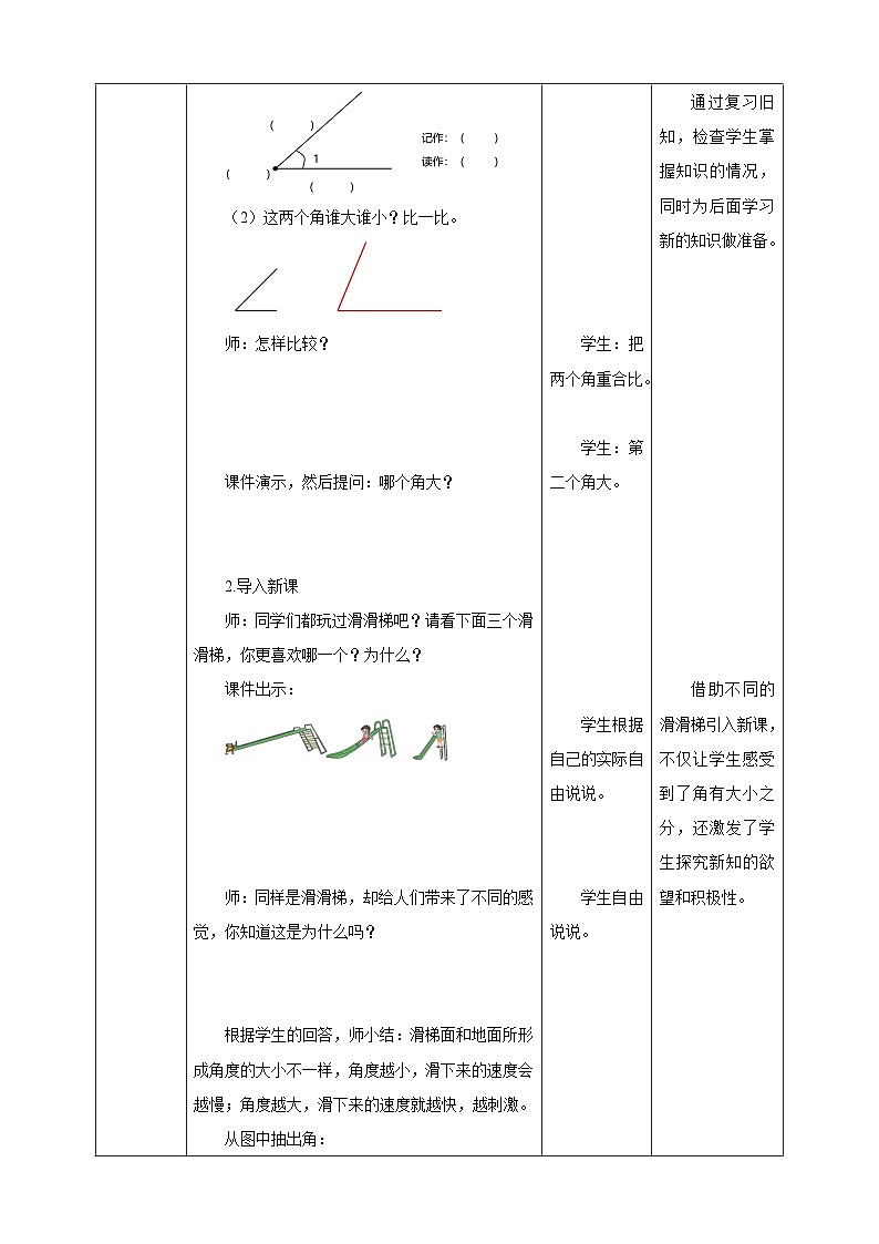 《8.2 角的度量》教学设计第2页