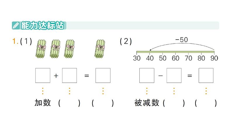 小学数学新北师大版一年级下册第五单元第一课时小兔请客作业课件2025春第2页