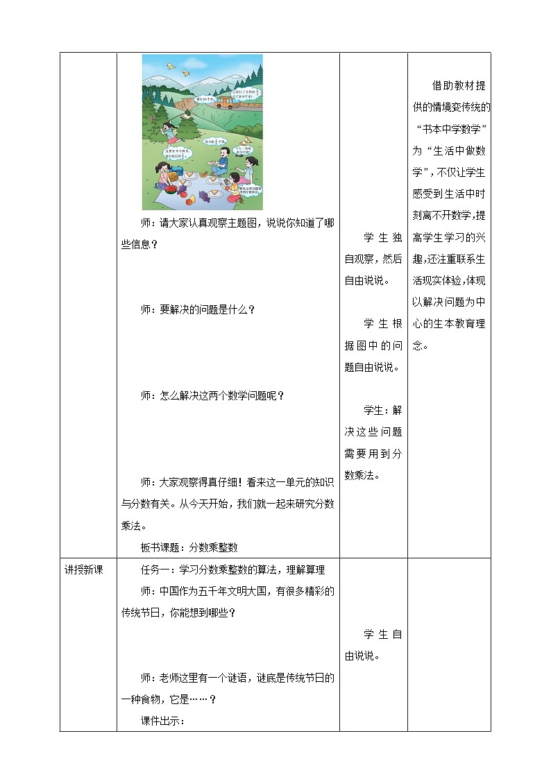 《1.1 分数乘整数》教学设计第2页