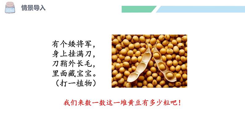 北师大版(2024)一年级数学下册课件 4.3 数豆子第3页