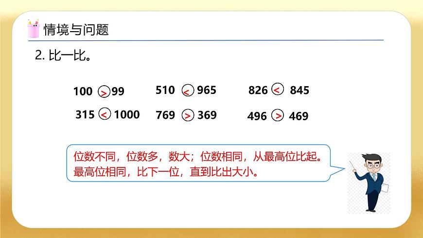 【備課無(wú)憂(yōu)】人教版二下-7.6 萬(wàn)以?xún)?nèi)數(shù)的大小比較（教學(xué)課件）第5頁(yè)
