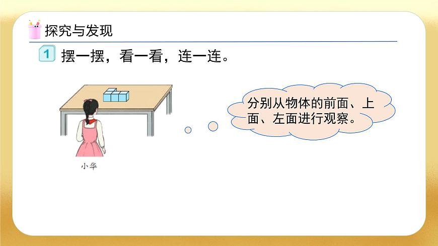 【備課無憂】人教版四下-2.1 從不同位置觀察同一物體的形狀（教學(xué)課件）第8頁