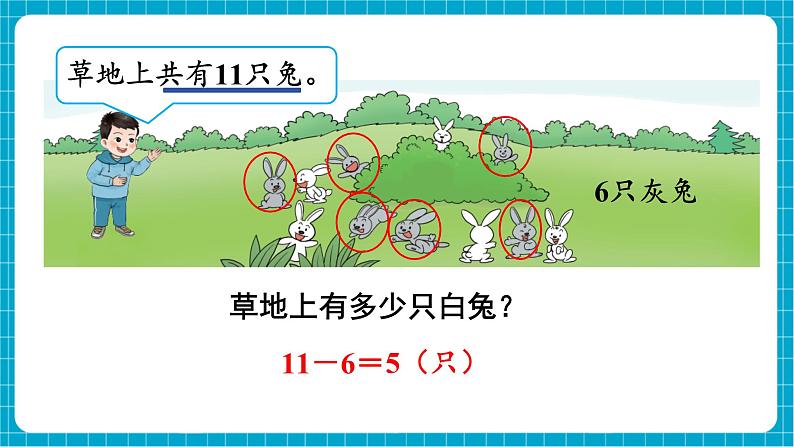 【新教材】西师大版一年级下册数学1.4 解决问题(课件)第5页