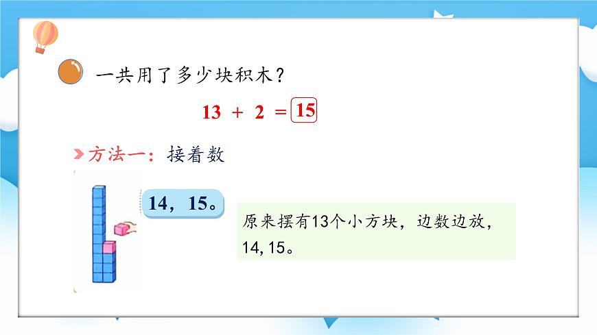 【核心素養(yǎng)】2025春新北師大版小學(xué)數(shù)學(xué)一年級下冊 第一單元《1.3搭積木》課件第4頁