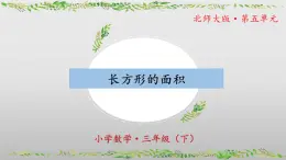 北师大版数学三年级下册 5.3《长方形的面积》课件PPT