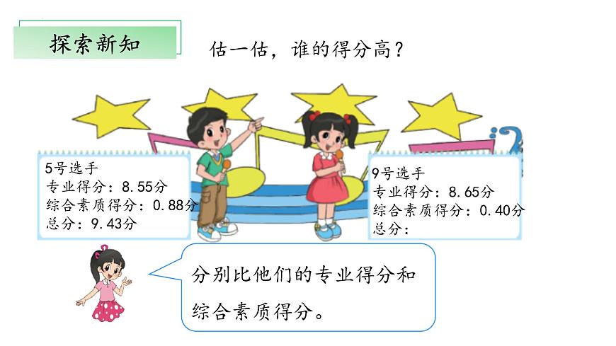 北師大版數(shù)學(xué)四年級(jí)下冊(cè) 1.7《歌手大賽》課件PPT第7頁(yè)