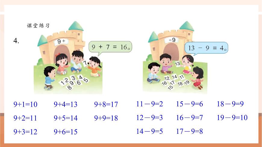 【新教材核心素養(yǎng)】蘇教版數(shù)學一年級下冊《進位加法和退位減法 練習一》（課件）第5頁