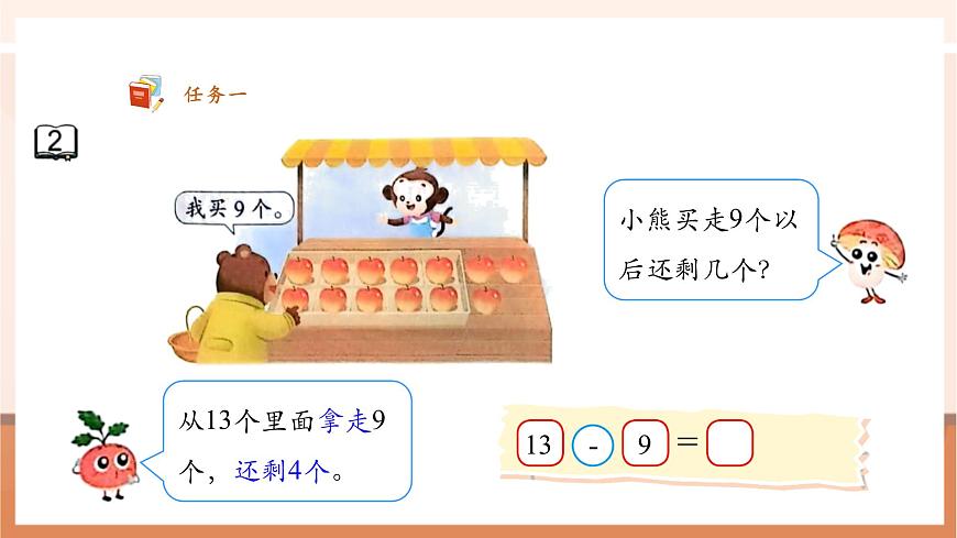 蘇教版一下1.2《十幾減9》（課件）第8頁