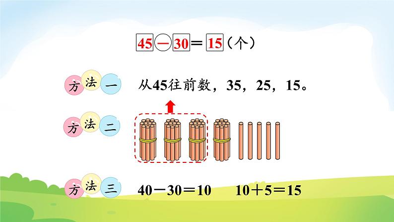 2025北师大版数学一年级下册第五单元100以内数加与减(一)第二课时采松果课件第8页