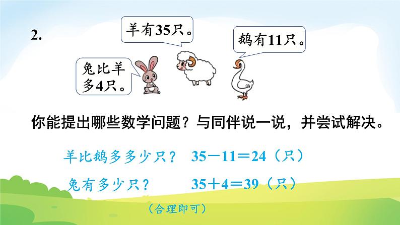 2025北师大版数学一年级下册总复习第2课时数与代数(2)课件第4页