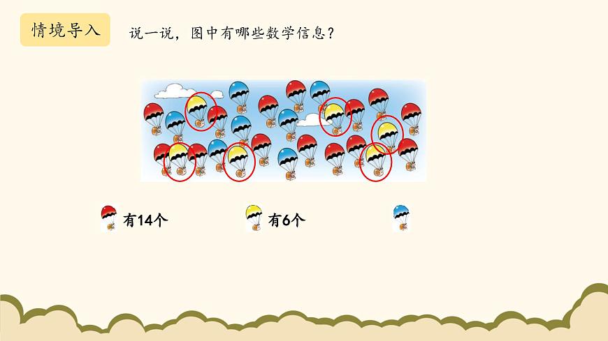 北師大版（2025）小學(xué)數(shù)學(xué)一年級(jí)下冊(cè)3.5《跳傘表演》課件PPT第3頁