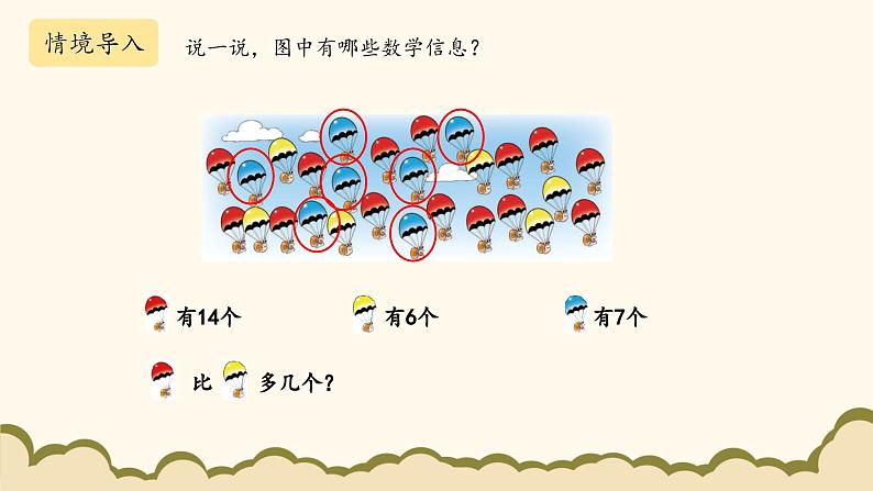 北师大版(2025)小学数学一年级下册3.5《跳伞表演》课件PPT第4页