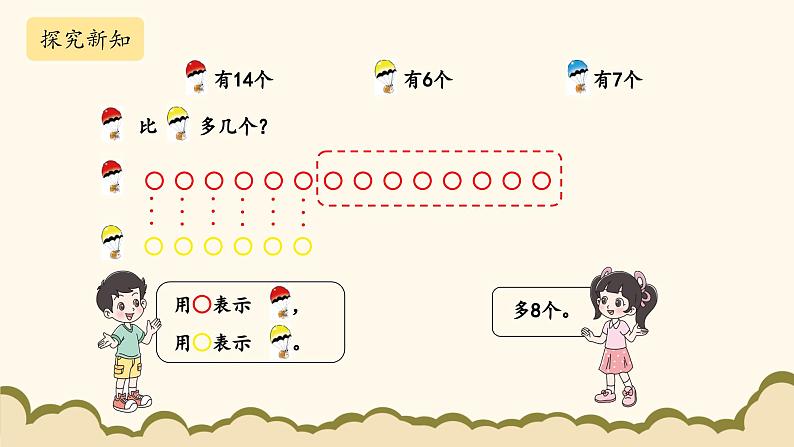 北师大版(2025)小学数学一年级下册3.5《跳伞表演》课件PPT第5页