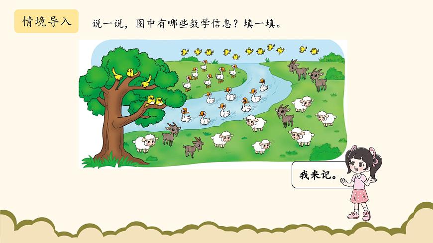 北師大版（2025）小學(xué)數(shù)學(xué)一年級(jí)下冊(cè)3.6《美麗的田園》課件PPT第2頁(yè)
