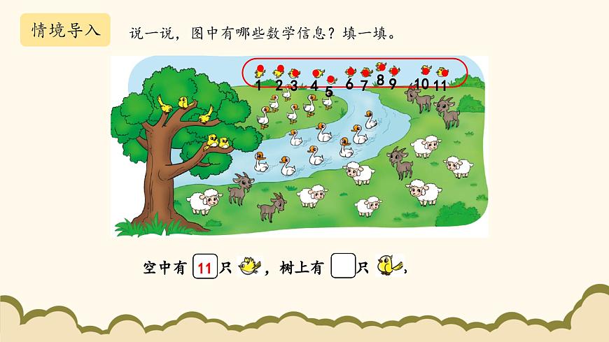 北師大版（2025）小學(xué)數(shù)學(xué)一年級(jí)下冊(cè)3.6《美麗的田園》課件PPT第3頁(yè)