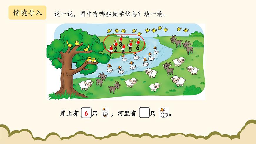 北師大版（2025）小學(xué)數(shù)學(xué)一年級(jí)下冊(cè)3.6《美麗的田園》課件PPT第5頁(yè)