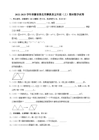2022-2023学年安徽省淮北市濉溪县五年级（上）期末数学试卷