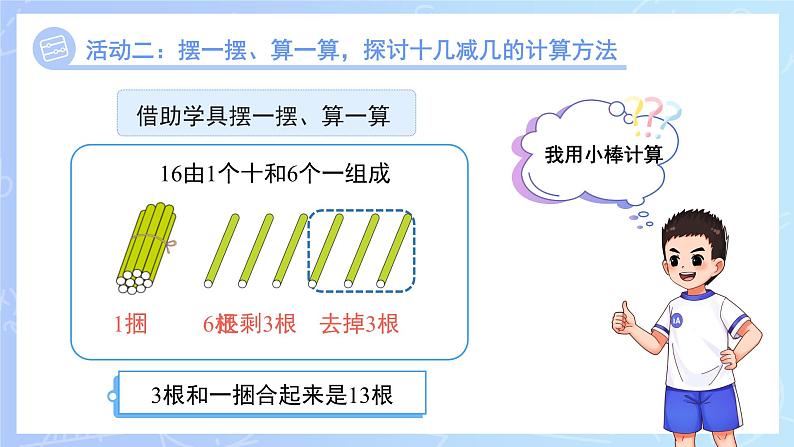 第一单元《十几减几》课件 小学数学冀教版(2024)一年级下册第8页