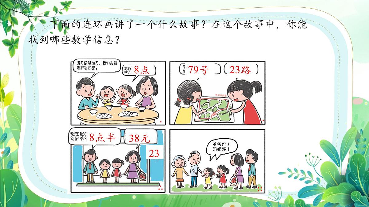 新苏教版一年级下册数学综合实践第1课《数学连环画-生活中的数学故事》课件第2页