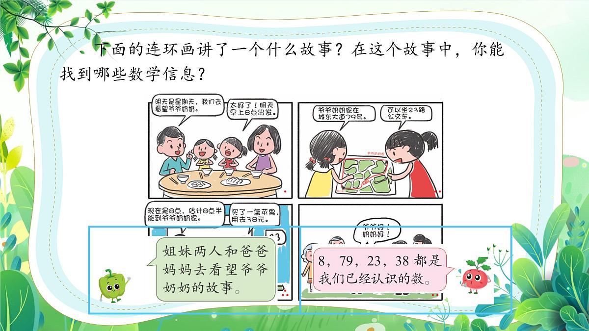 新苏教版一年级下册数学综合实践第1课《数学连环画-生活中的数学故事》课件第3页