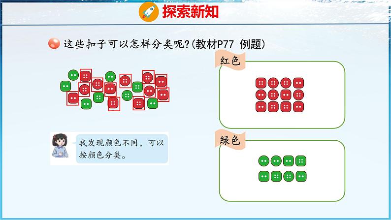 青岛版(五四学制)(2024)一年级数学下册 5.2分类(课件)第5页