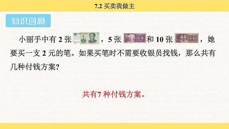 人教版(2024)数学一年级下册 欢乐购物街 买卖我做主(课件)第3页