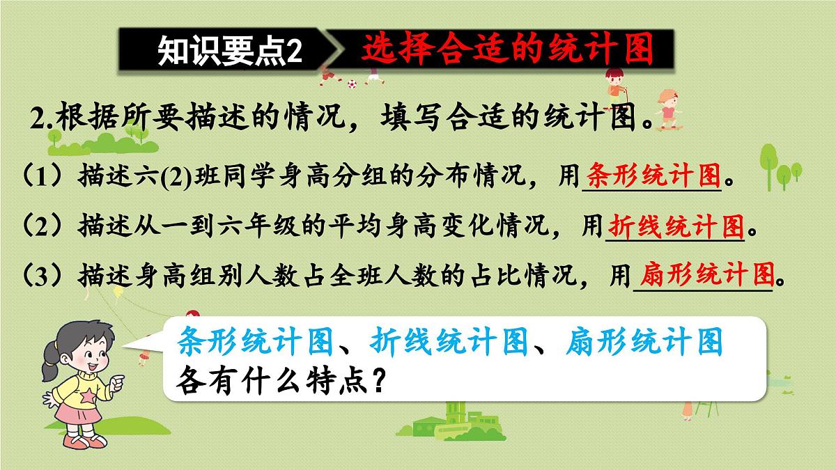 2025春数学西师大版六年级下册五总复习第12课时统计课件第6页