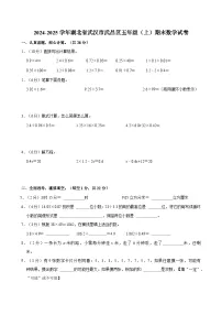 2024-2025学年湖北省武汉市武昌区五年级（上）期末数学试卷