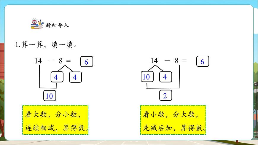 【課堂無憂】人教版新版一下2.3《十幾減7、6》（課件）第4頁