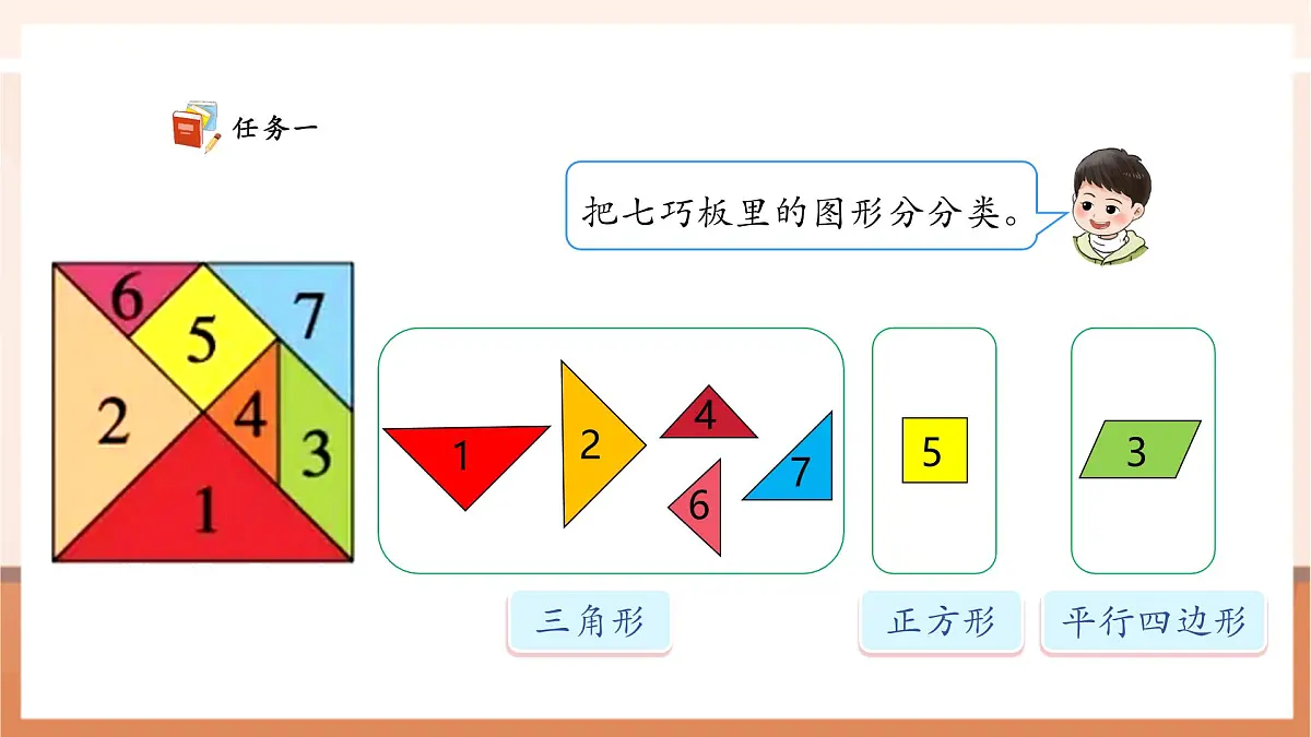 西师大版新版一下2.6《神奇的七巧板》(课件)第8页
