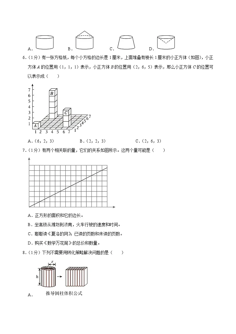 2024年山东省潍坊市昌邑市小升初数学试卷第2页