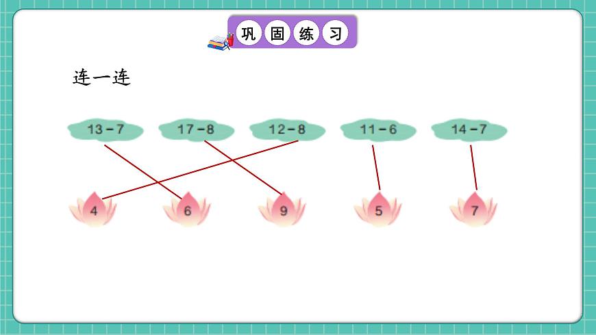 人教版小學數(shù)學一年級下冊2.5《練一練》PPT課件第7頁