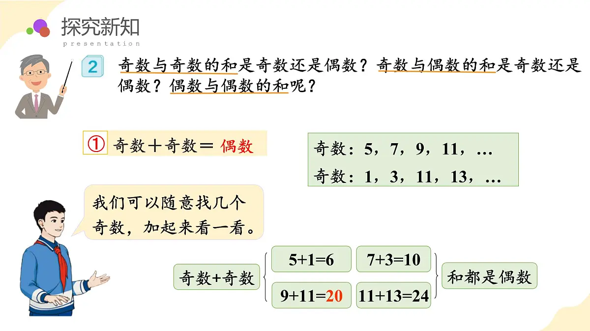 第二单元 第06课时 探究和的奇偶性(教学课件)第8页