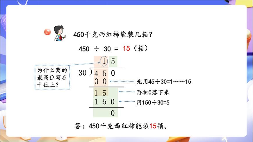 青島版(2024)數(shù)學(xué)四年級(jí)上冊5.2 《數(shù)是兩位數(shù)的筆算(試商)》課件第6頁