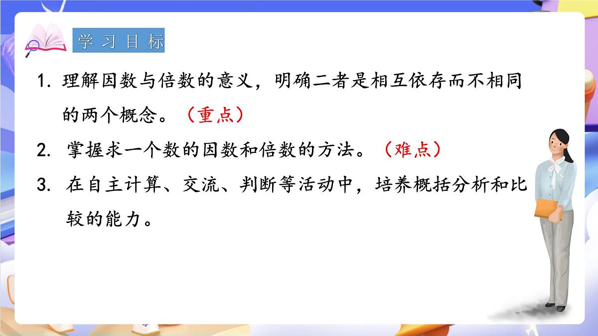 青岛版(2024)数学五上 6.1 《因数和倍数》 课件第2页