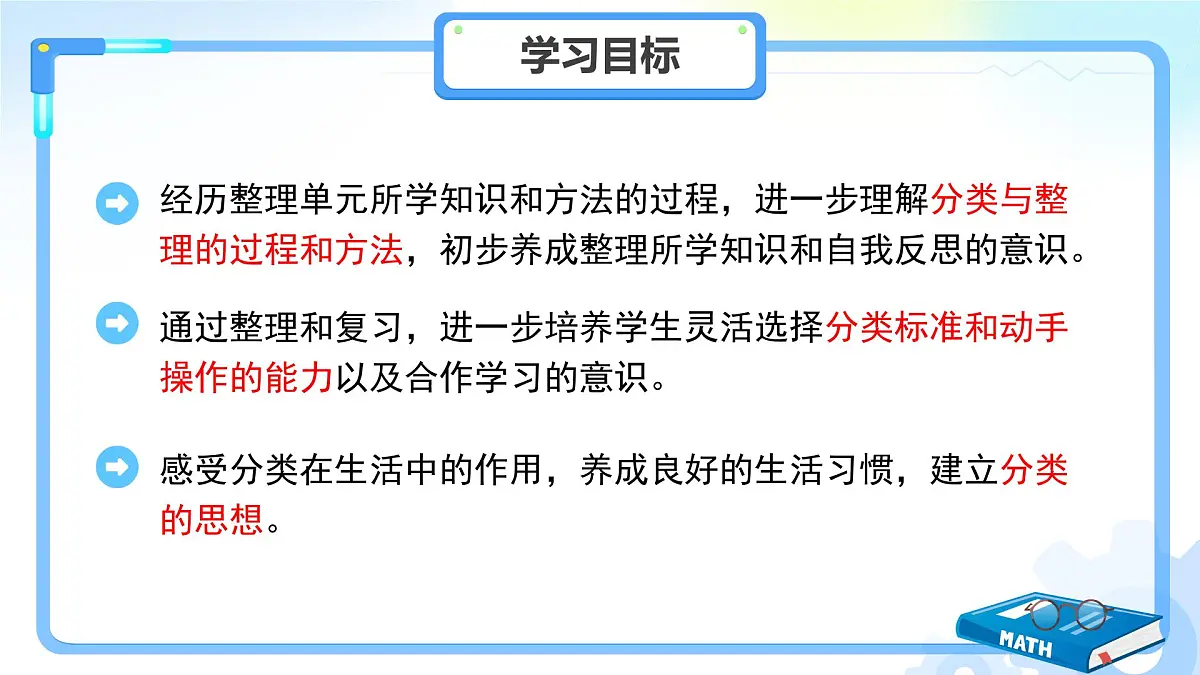第二单元《分类(一)》单元综合复习 课件 数学冀教版(2024)一年级下册教案第2页