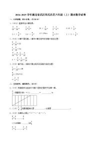 2024-2025学年湖北省武汉市武昌区六年级(上)期末数学试卷