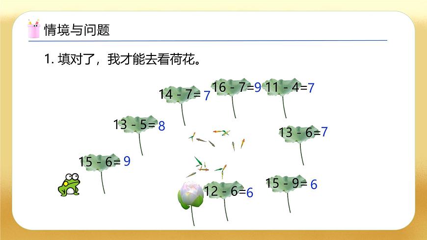 【備課無憂】蘇教版數(shù)學(xué)一年級下冊-5.4 兩位數(shù)減一位數(shù)（退位）（教學(xué)課件）第4頁