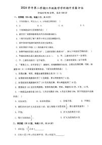 上海市嘉定区2024-2025学年六年级下数学期中试卷