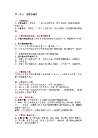 北师大版五年级（下册）数学期中知识点归纳