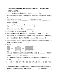 2024-2025学年福建省福州市仓山区六年级（下）期中数学试卷