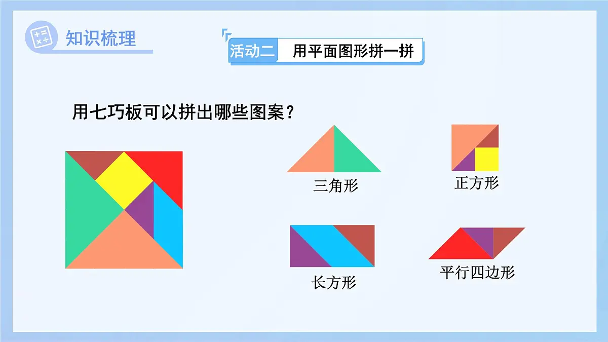 第三单元《玩转图形——认识平面图形》单元综合复习课件 数学青岛版(2024)一年级下册第7页