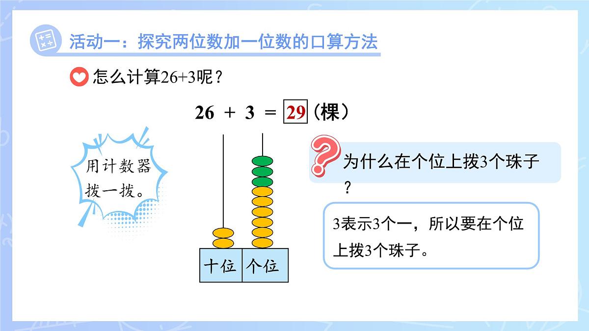 第四单元《口算两位数加减一位数、整十数》课件 数学青岛版(2024)一年级下册第6页