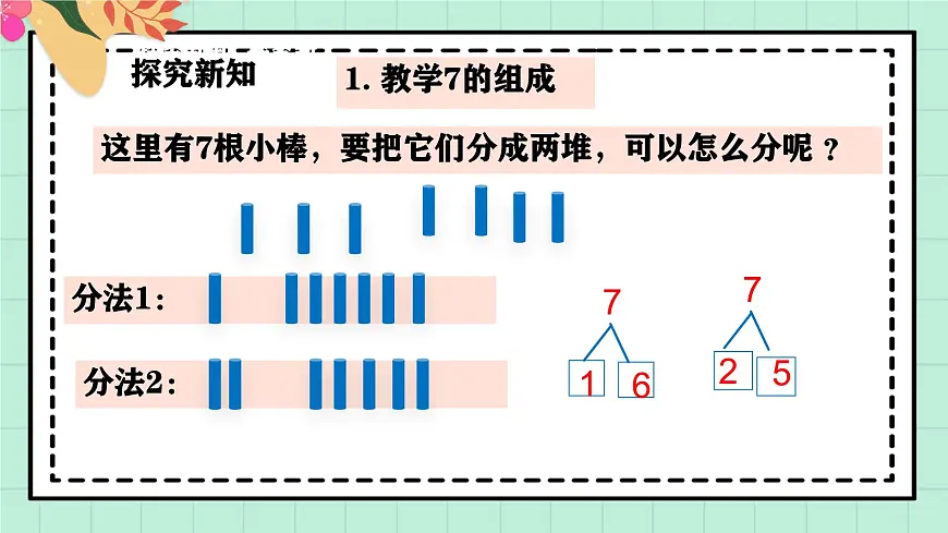 西师大版一年级上册数学第一单元《0~9的认识-认识0~9》8《分一分 填一填》第6页