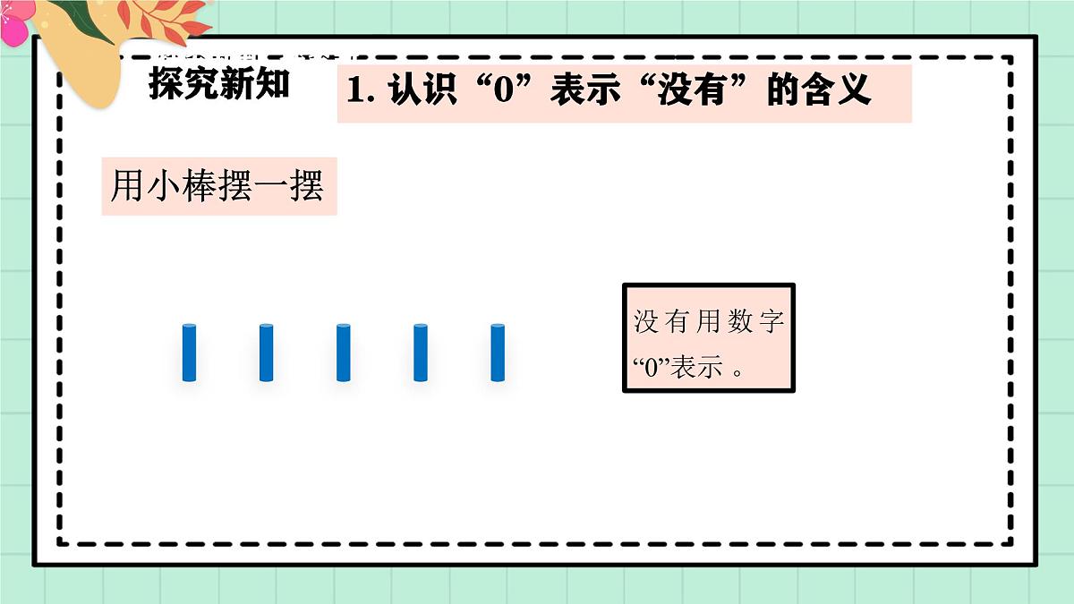 西南大版一年级上册数学第一单元(认识0~9)9《认识0》教案第7页