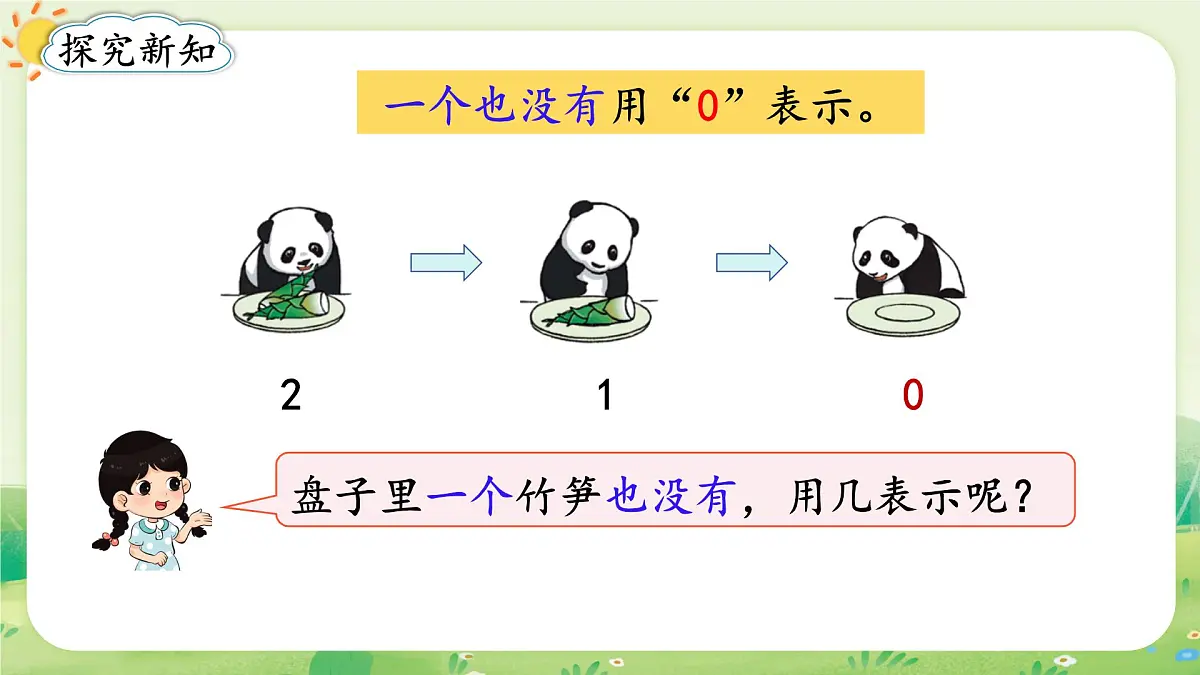 人教版(2024)一年级数学上册数学游戏第一单元5以内数的认识和加、减法2第1课时 0的认识和加、减法课件第3页