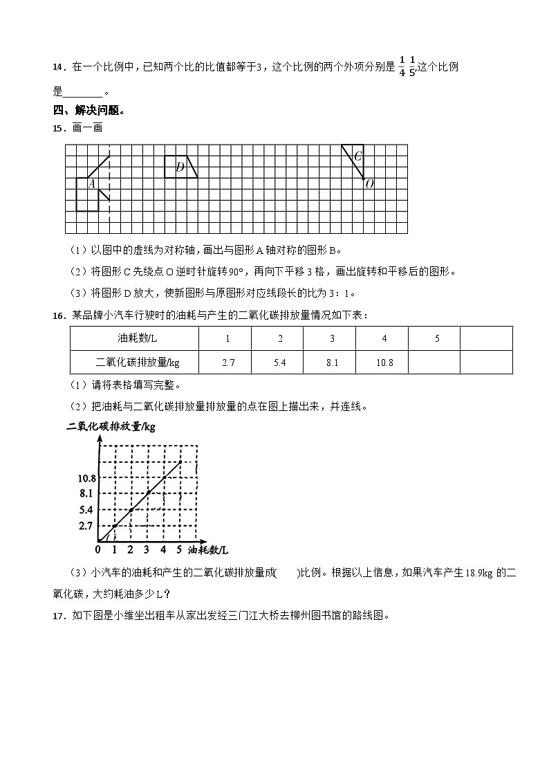 广东省深圳市龙华区2024-2025学年六年级下学期数学阳光素养巩固练习期中测试(第一单元~第四单元)第3页